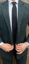 Derby Green 2 Piece Tweed Men's Suit