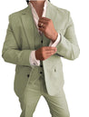 Mediterranean Sage 3 Piece Linen Suit