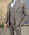 Ascot Light Brown Tweed Trousers