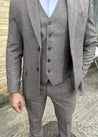 Ascot Light Brown Tweed 3 Piece Suit