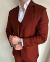 Burnt Orange Monet 3 Piece Suit