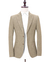 cream linen suit 