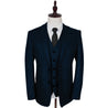 Peaky Navy 2 Piece tweed Estate Herringbone Suit CUSTOM