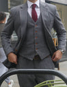 Peaky Grey Estate Herringbone Tweed 3 Piece Suit