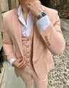 Sicily Peach 3 Piece Linen Suit