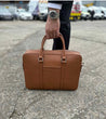 Tan Brown Leather BriefCase | Laptop Bag