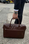 Burgundy Brown Leather BriefCase | Laptop Bag