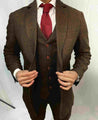 Brown Herringbone Tweed Jacket