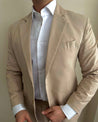 2 Piece Sand Brown | Light Brown Linen Suit