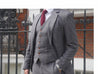 Larger Peaky Grey Estate Herringbone Tweed 3 Piece Suit ( Plus Size)