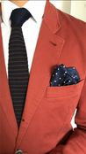 Blue with white Polka dots