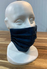 blinder blue tweed mask