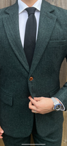 Derby Green 3 Piece Tweed Men's Suit