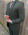 Olive Peaky Green Tweed Jacket