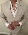 Linen Double breasted 2 Piece Suit (Pre-order)