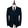 Peaky Navy Tweed Estate Herringbone 3 Piece Suit