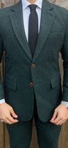 Derby Green 3 Piece Tweed Men's Suit