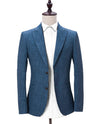 Linen Blue Suit Jacket
