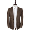 Brown Herringbone Tweed Jacket