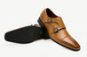 Tan Monk Strap Formal Men's Shoe