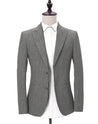 Kids Ledger Grey Linen 3 Piece Suit